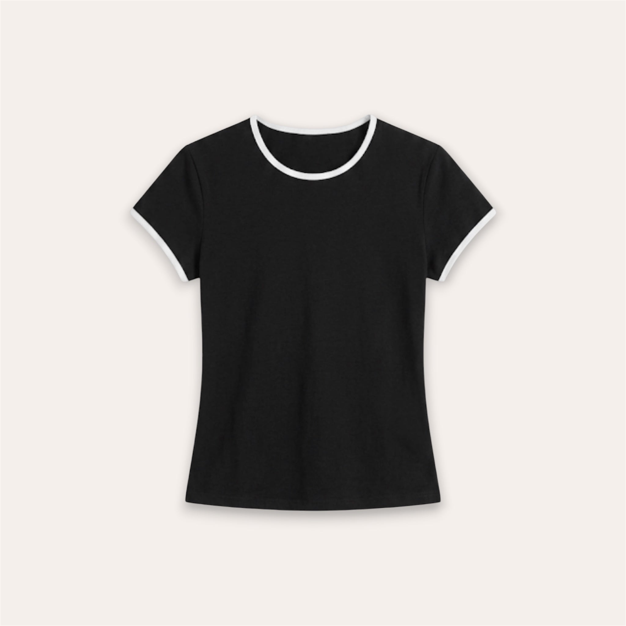 T-SHIRT AJUSTÉ À MANCHES COURTES